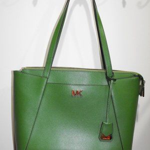 Michael Kors MK Tote Handbag Kelly Green
